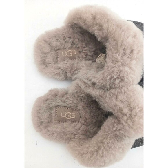 UGG Sufflette ll Scuff Slipper Caviar Metallic Gray Sheepskin Cuff / Lining US 6 - Picture 7 of 11